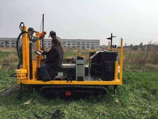 DYLC light model CPT soil investigation cone penetration testing 200KN Crawler-type Hydraulic CPT Static Cone Penetrometer Apparatus With Two Anchoring System