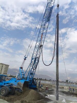 Stone columns Vibroflot Equipment suitable for deep foundation reinforcement with body lengths reaching up to 3200 millimeters