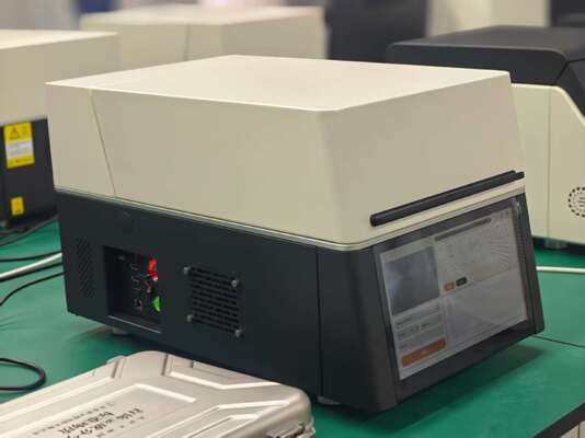 Smart gold testing machine with lead glass protection and one key test function ideal for hallmark and testing centers