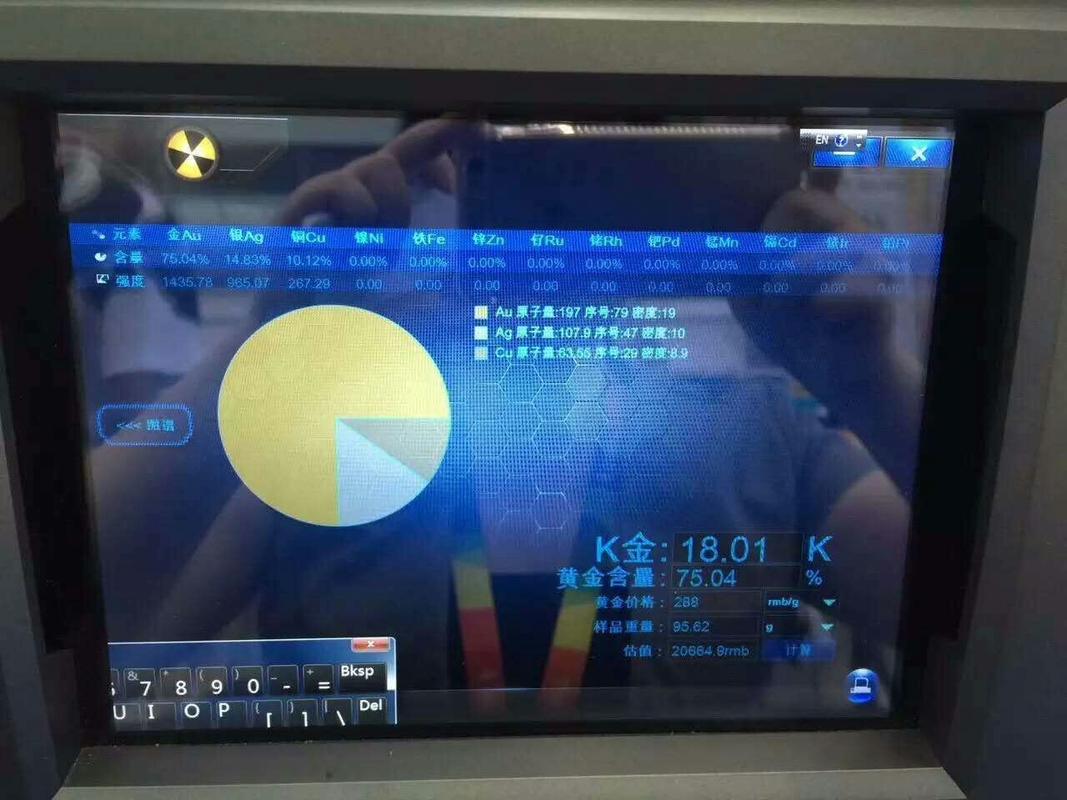 EXF9600 New  model XRF Gold Testing Machine  with function of measuring weight, price and value
