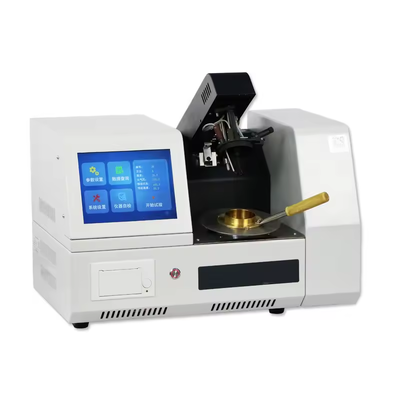 ASTM D93 Tester de puntos de flash de copa cerrada totalmente automático para pantalla grande de LCD