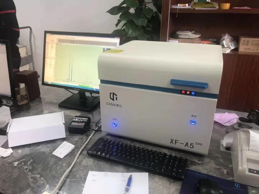 Máquina de prueba de pureza de oro de rayos X X-A5 Espectrómetro de fluorescencia de rayos X Analisador de elementos de metales preciosos