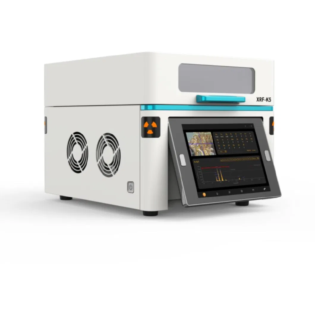 Instrumento analizador de oro de metales preciosos Xrf-K5 en reciclaje de joyas, fábricas de joyería