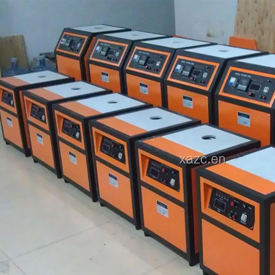 Horno de fusión por inducción pequeño de 1 a 4 kg para metales preciosos: oro y cobre