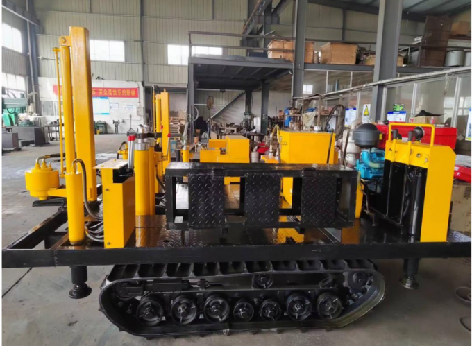 Máquina de anclaje CPT de penetrómetro de cono estático de tipo Cralwer para ensayo de datos QC, FS,U de la capacidad de carga de la base