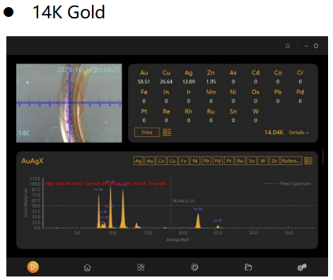 Instrumento de comprobación de pureza de oro por rayos X X3 Trade Assurance