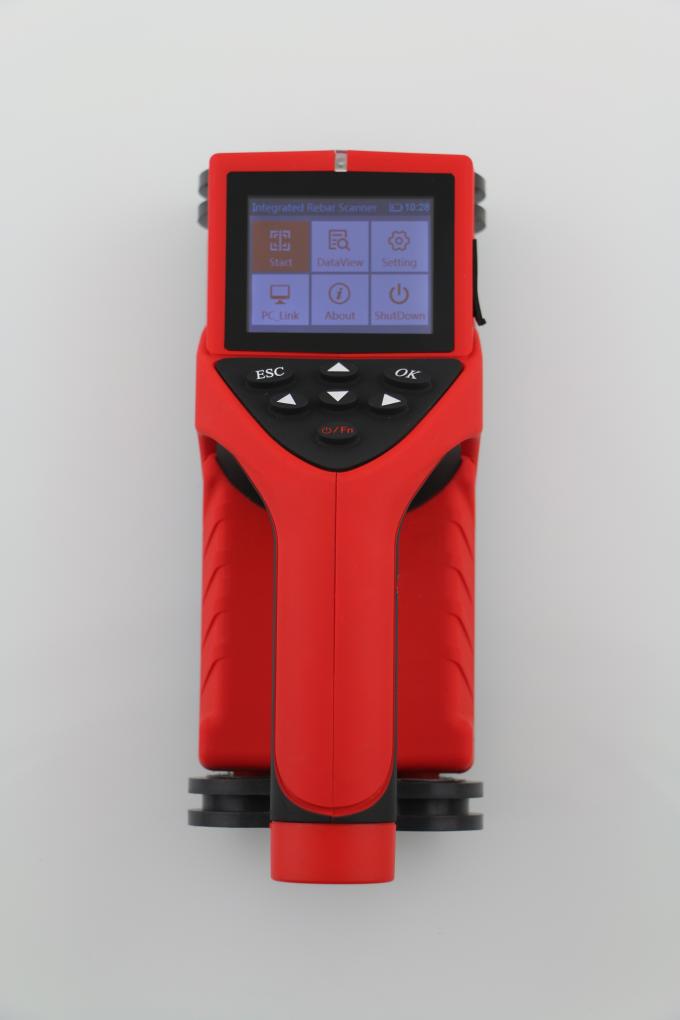 Detección de posición de refuerzo del escáner de barras de hormigón Diámetro Distribución Detector integrado de barras de hormigón